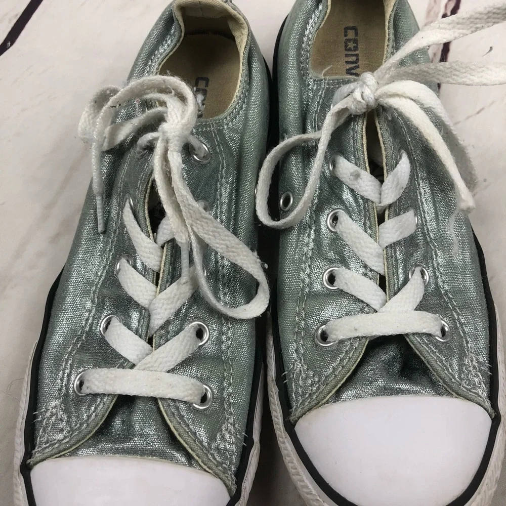 Converse Kids‎ Silver Shoes